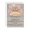 Pink Floral Rustic Wood Baby Shower Invitations