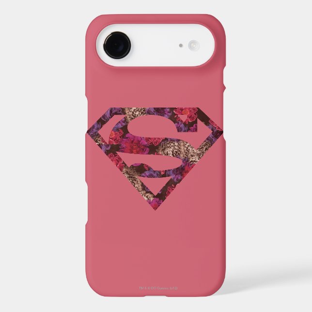Pink Floral S-Shield Case-Mate iPhone Case (Back)