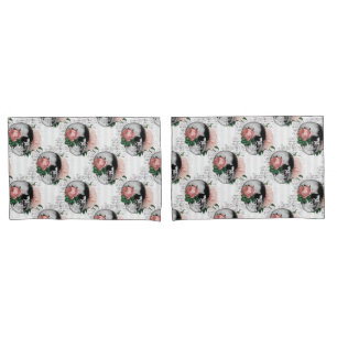 Pink Floral Skull Series Design 2 Pillowcase