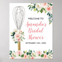 Pink Floral Soon to be Whisked Away Bridal Shower