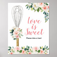 Pink Floral Soon to be Whisked away Love is Sweet
