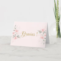 Pink Floral Spanish Baby Shower Girl