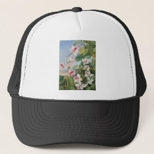 Pink Floral Spring Party Shower Peace Love Destiny Trucker Hat