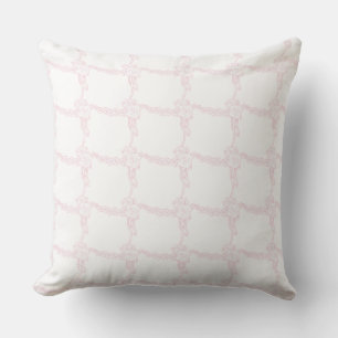 Pink Floral Squared Home Collection Cushion