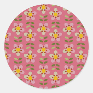Pink Floral Sticker - Bloom & Stick