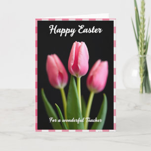 Pink Floral Thank You Card