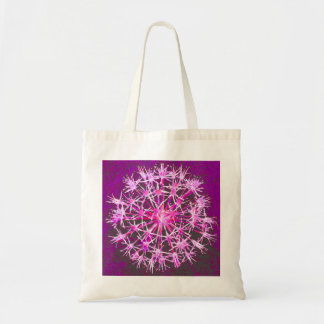 Pink floral tote bag