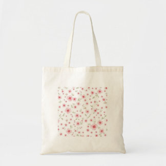 Pink Floral Tote Bag
