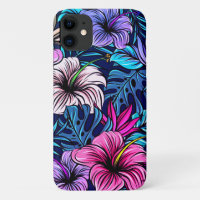 Pink Floral Tropical Hibiscus Flower