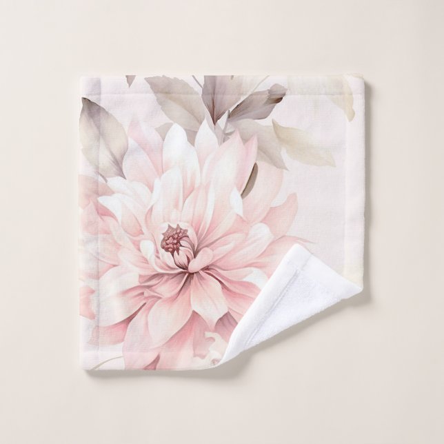 Pink Floral Wash Cloth (Wash Cloth)