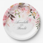 Pink Floral Watercolor Wedding