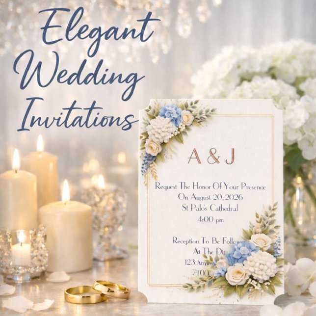 Pink floral wedding invitation (Creator Uploaded)