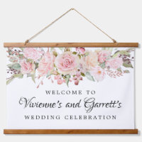 Pink Floral Wedding Welcome