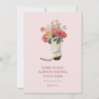 Pink Floral Western Cowgirl Bff Galentine's Day
