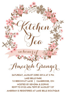 kitchen tea invitations announcements zazzle au
