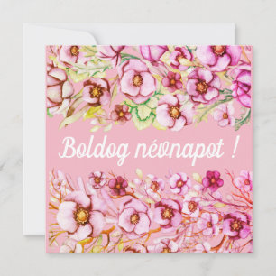 Pink florals - Hungarian name day