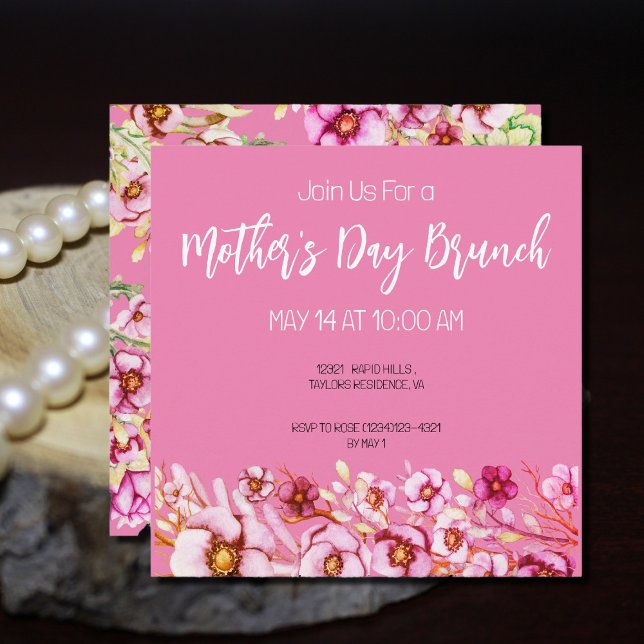 Pink florals -Mother's Day Brunch (Creator Uploaded)
