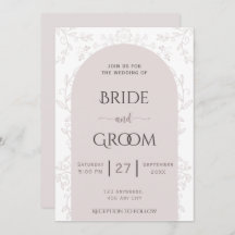 Pink floray design & golden rose touch wedding