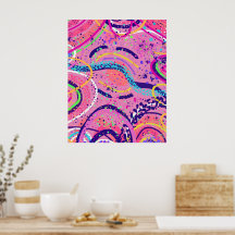 Pink Flow State Abstract Painting