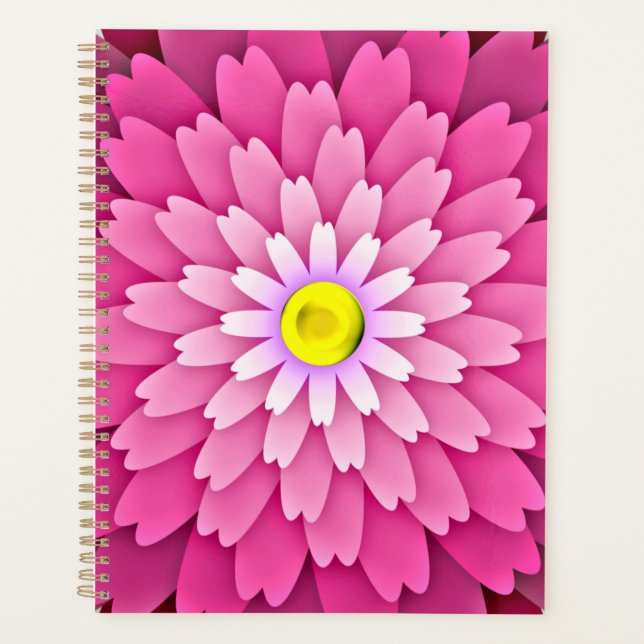 Pink Flower-64655 Planner (Front)