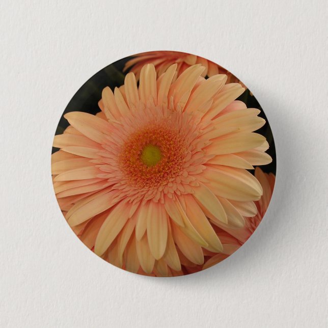 Pink Flower 6 Cm Round Badge (Front)
