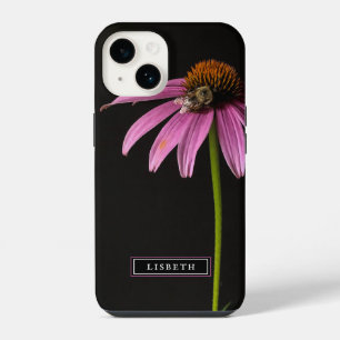 Pink Flower and Bumble Bee iPhone Case
