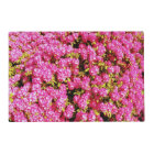 Pink Flower and Red Plaid Laminated Placemat