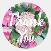 Pink Flower Arrangement Bouquet Thank You