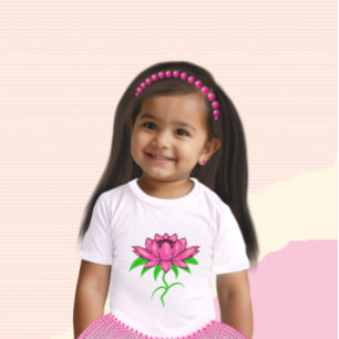 Pink flower baby T-Shirt