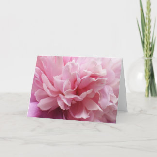 Pink Flower Blank Greeting Card