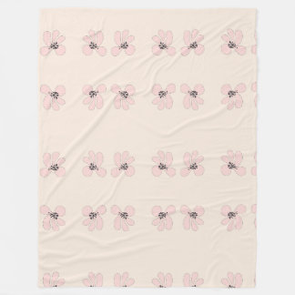 pink flower blanket