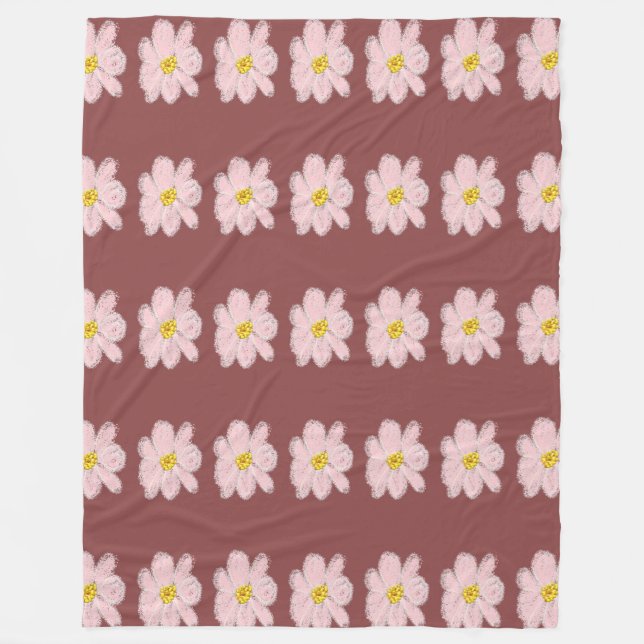 pink flower blanket (Front)