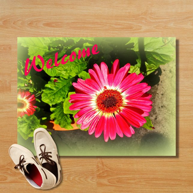 Pink Flower Bok Tower Gardens Lake Wales Florida Doormat (Creator Uploaded)