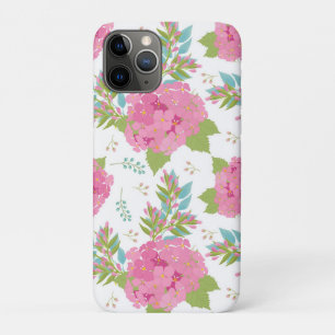 Pink Flower Botanical Floral Blossom Leaves iPhone 11 Pro Case