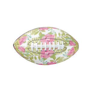 Pink Flower Botanical Floral Blossom Leaves Football