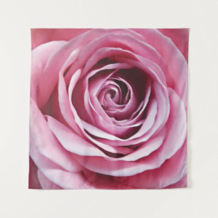 Pink flower bud close up, rose bud tapestry
