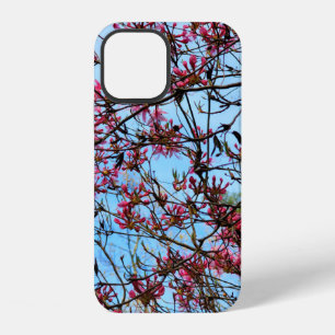 Pink Flower Buds on a Tree iPhone 12 Case