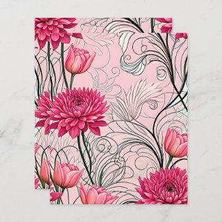 Pink Flower Card