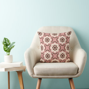 Pink flower cushion