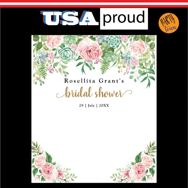 Pink Flower Fab Cool Bridal Shower Tapestry  (Whether you are a Republican or Democrat, rural or urban, farm lover or city slicker...)