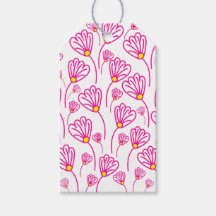 Pink Flower Floral Gift Tags