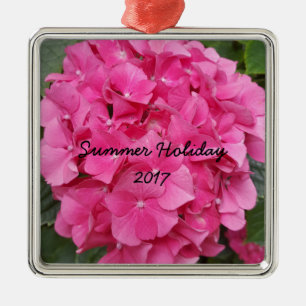 Pink Flower Floral Photography Nature Metal Tree Decoration