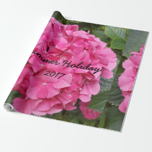 Pink Flower Floral Photography Nature Wrapping Paper