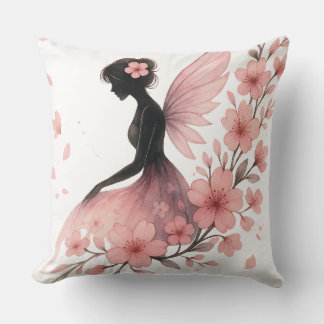 Pink Flower Flower Fairy of Sakura Cushion