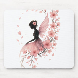 Pink Flower Flower Fairy of Sakura Mouse Pad