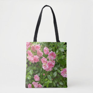 Pink Flower Garden Tote Bag