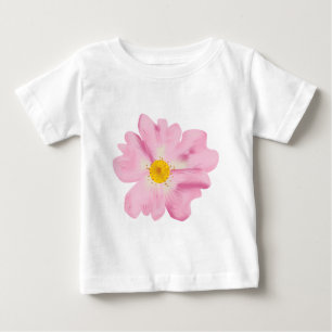 Pink Flower Illustration Baby T-Shirt