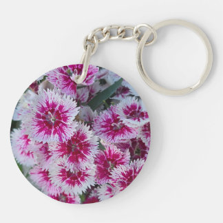 Pink Flower Keychain
