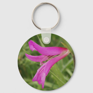 Pink Flower Keychain