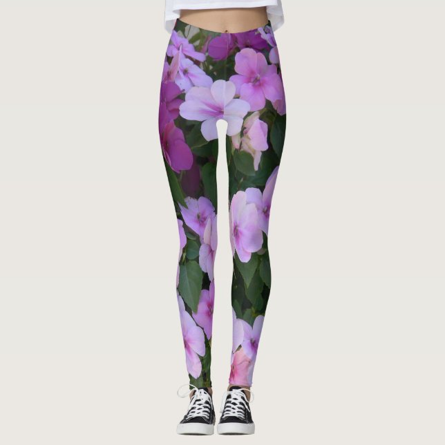 Pink Flower Leggings (Front)